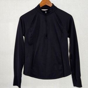 Tommy Bahama Womens Golf Half Zip Performance Black Jacket UPF50 Medium